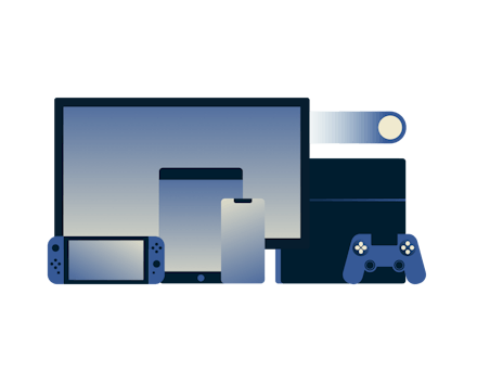 Enheter for spilling.