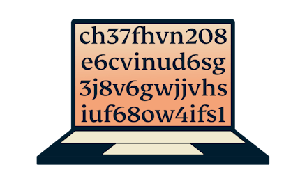 Laptop sa šifrovanjem.