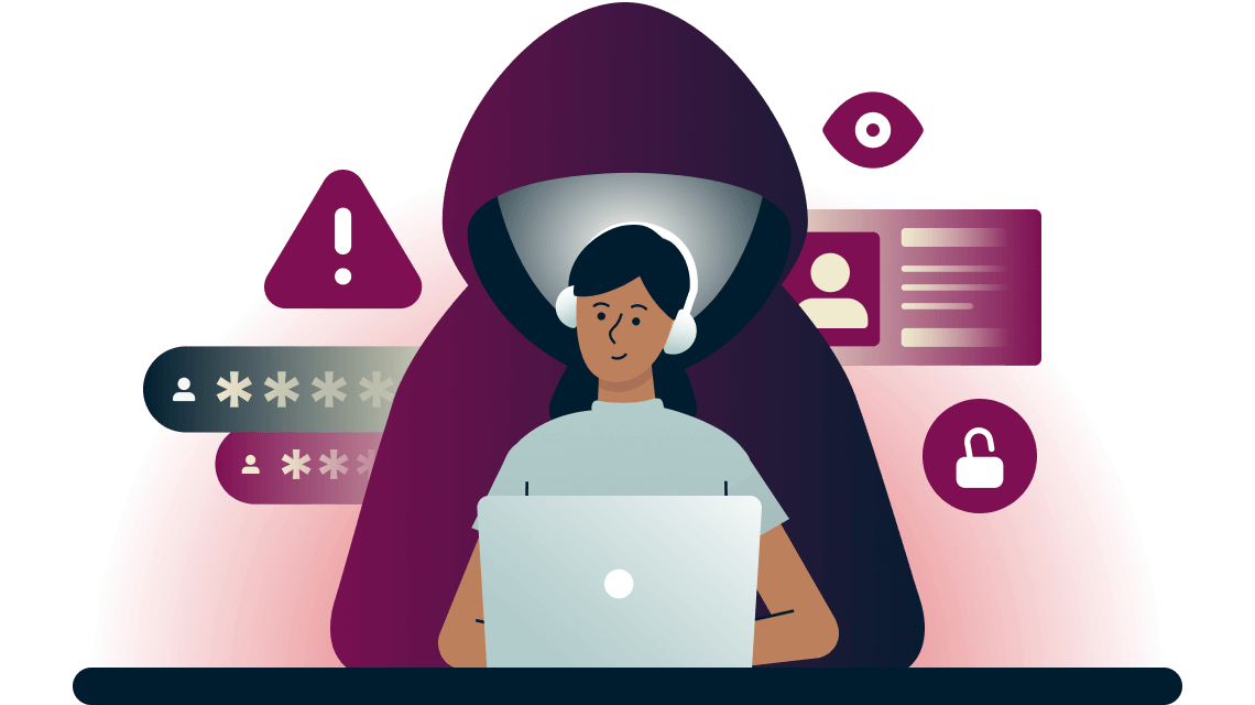 advanced protection ad blocker illustration feature website webpage blocking