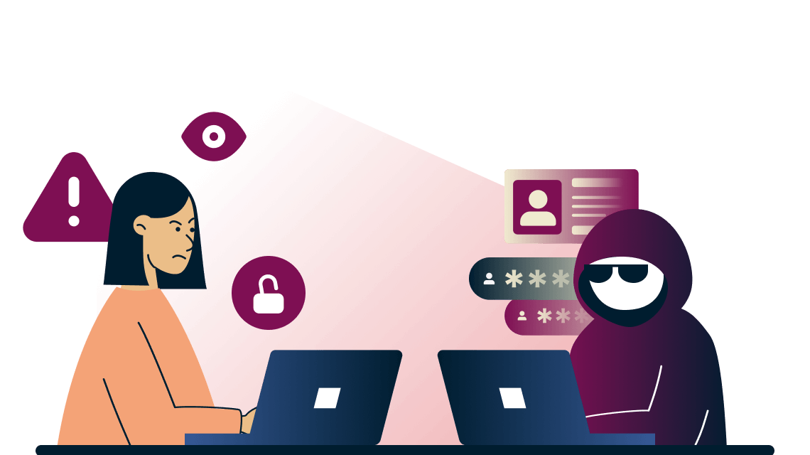 advanced protection ad blocker illustration feature website webpage blocking