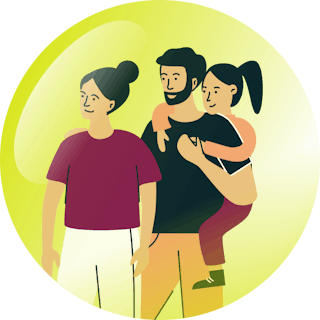 Porodica zaštićena u mehuru