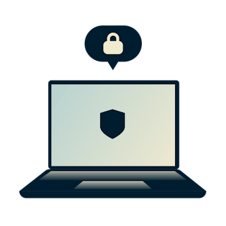 Ordinateur portable connecté à Internet via un serveur proxy.