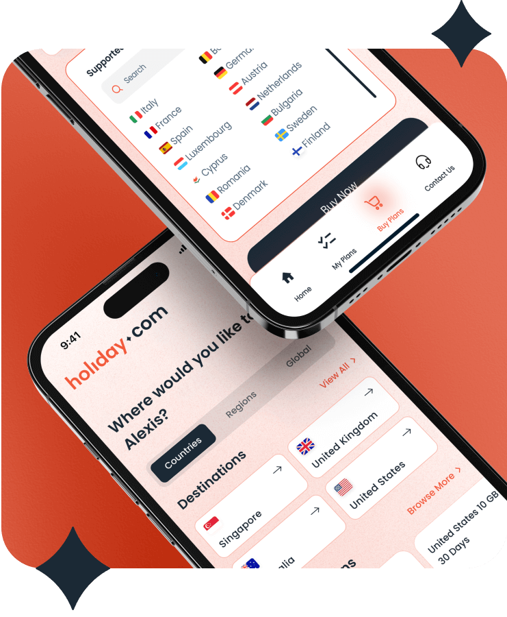 Get a free holiday.com eSIM with ExpressVPN